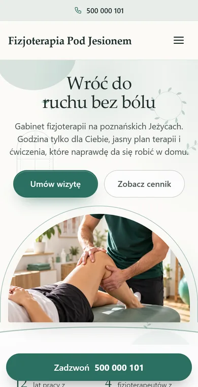 Szablon Gabinet na telefonie