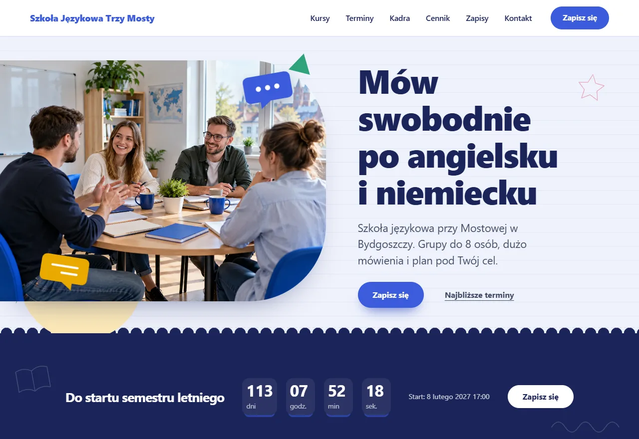 Szablon Szkoła na komputerze